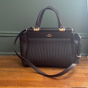 Ox Blood Coach satchel handbag